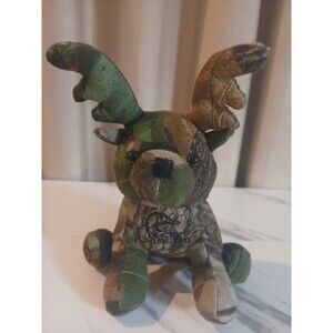 Ducks Unlimited Camo Moose Plush  7"